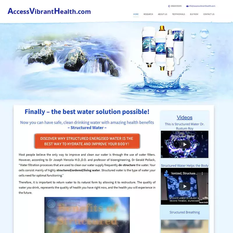 Access-vibrant-health-website